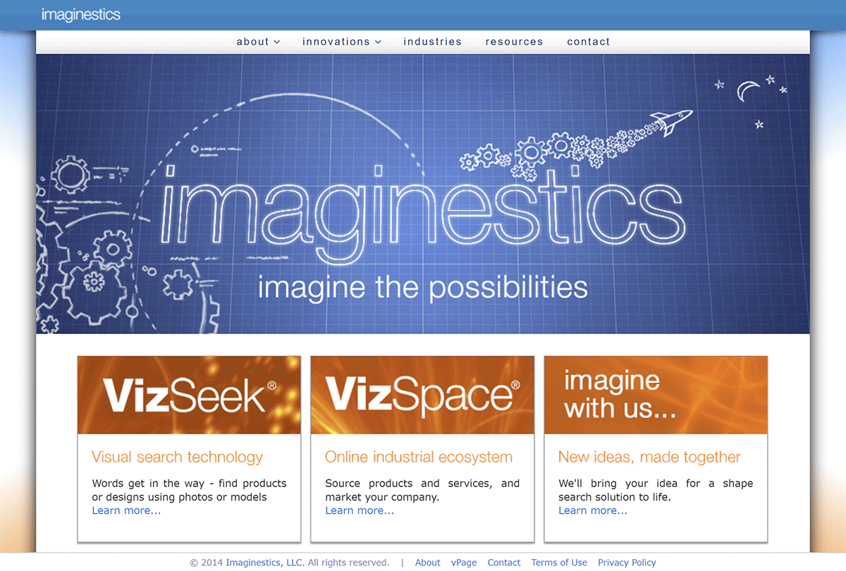 Imaginestics website